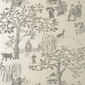 WILLOW WOOD - Grey on Pearl