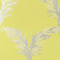 PLUMES - Metallic Silver on Citron