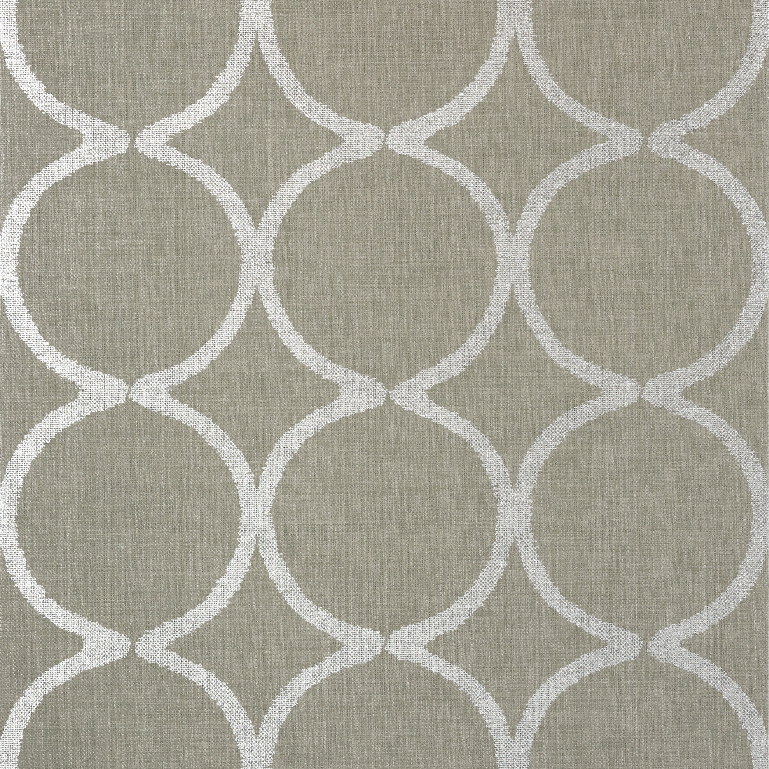 WATERCOURSE - Metallic Silver on Taupe