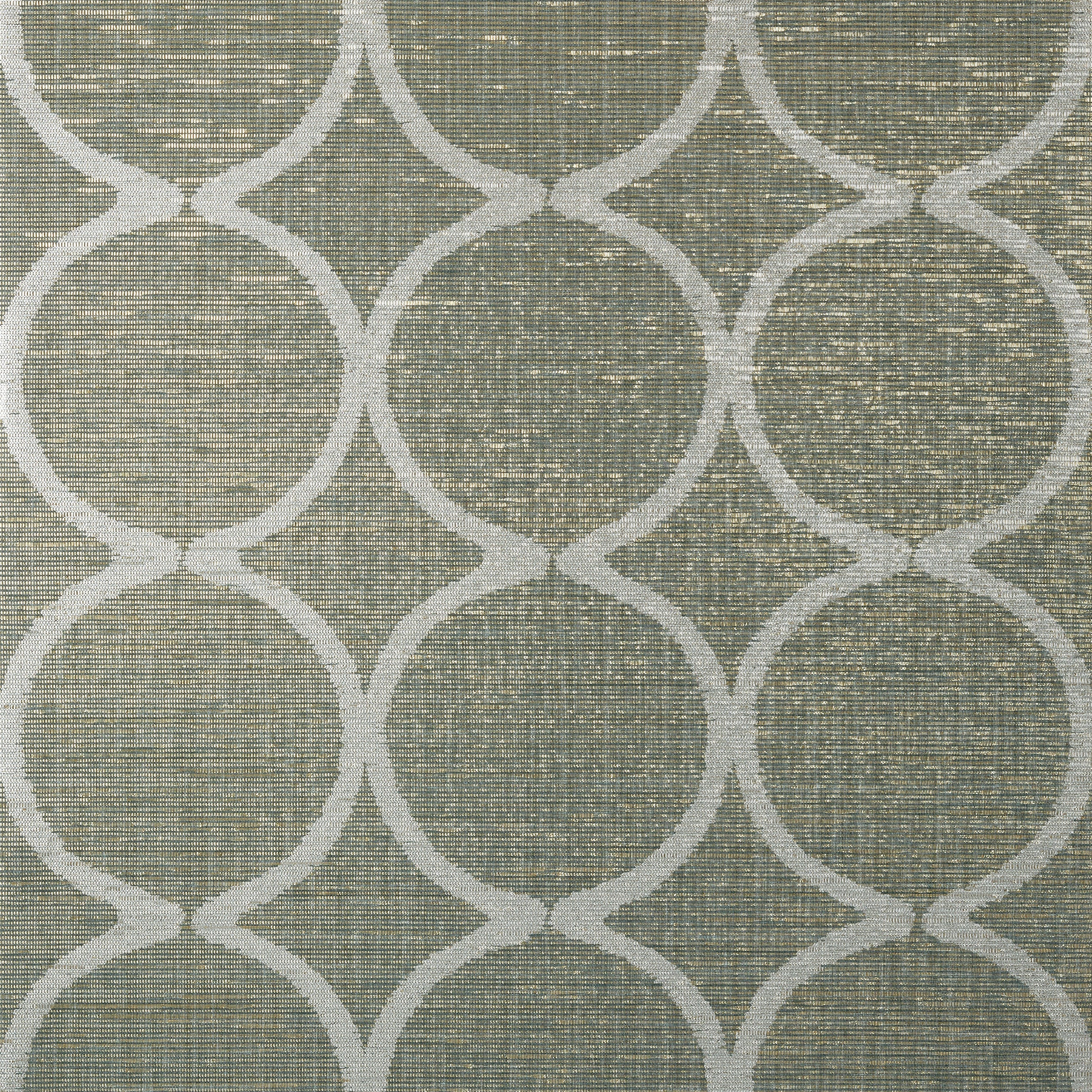 WATERCOURSE - Metallic Silver on Aqua