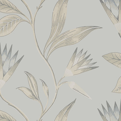 CLEO VINE - Spa Blue on Grey