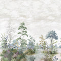 CUMBRIA MURAL - Pale Blue and Green on Pearl