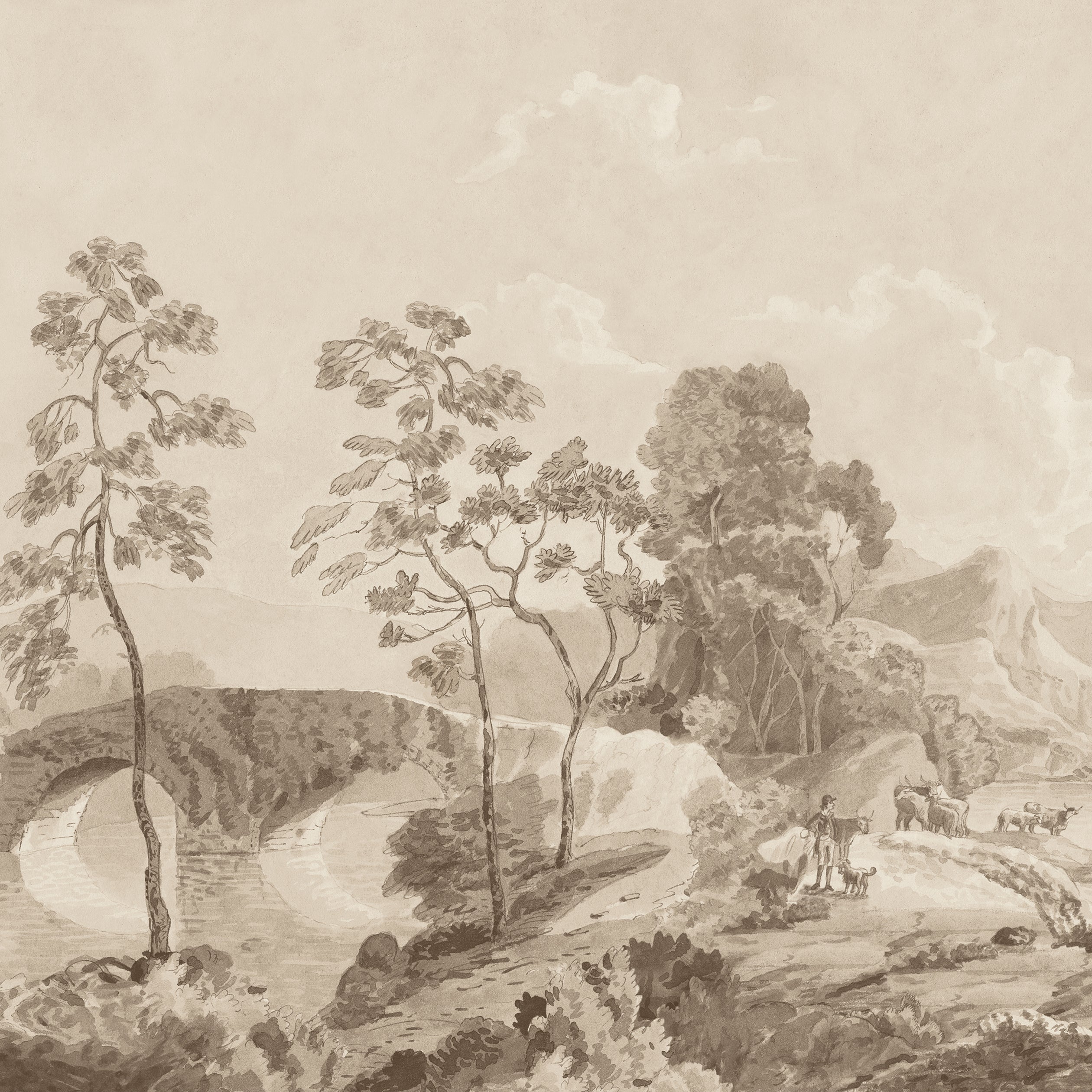 SAVERY MURAL - Sepia