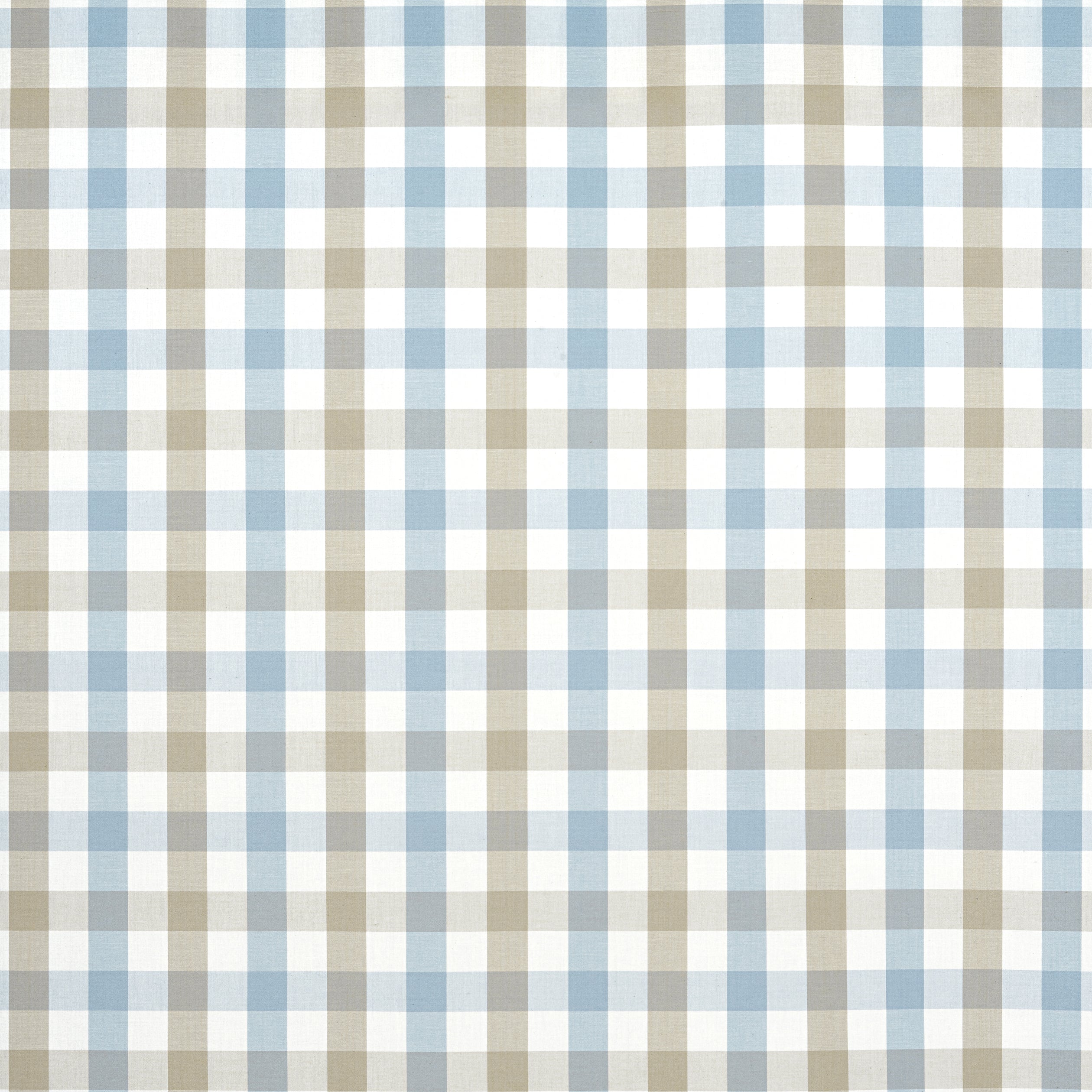 SAYBROOK CHECK - Spa Blue and Beige