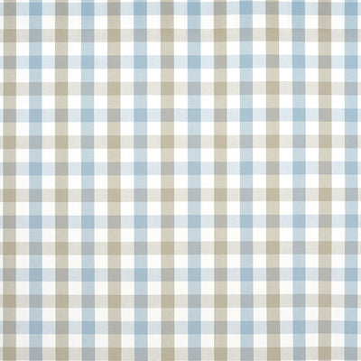 SAYBROOK CHECK - Spa Blue and Beige