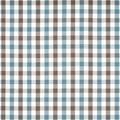 SAYBROOK CHECK - Brown and Slate