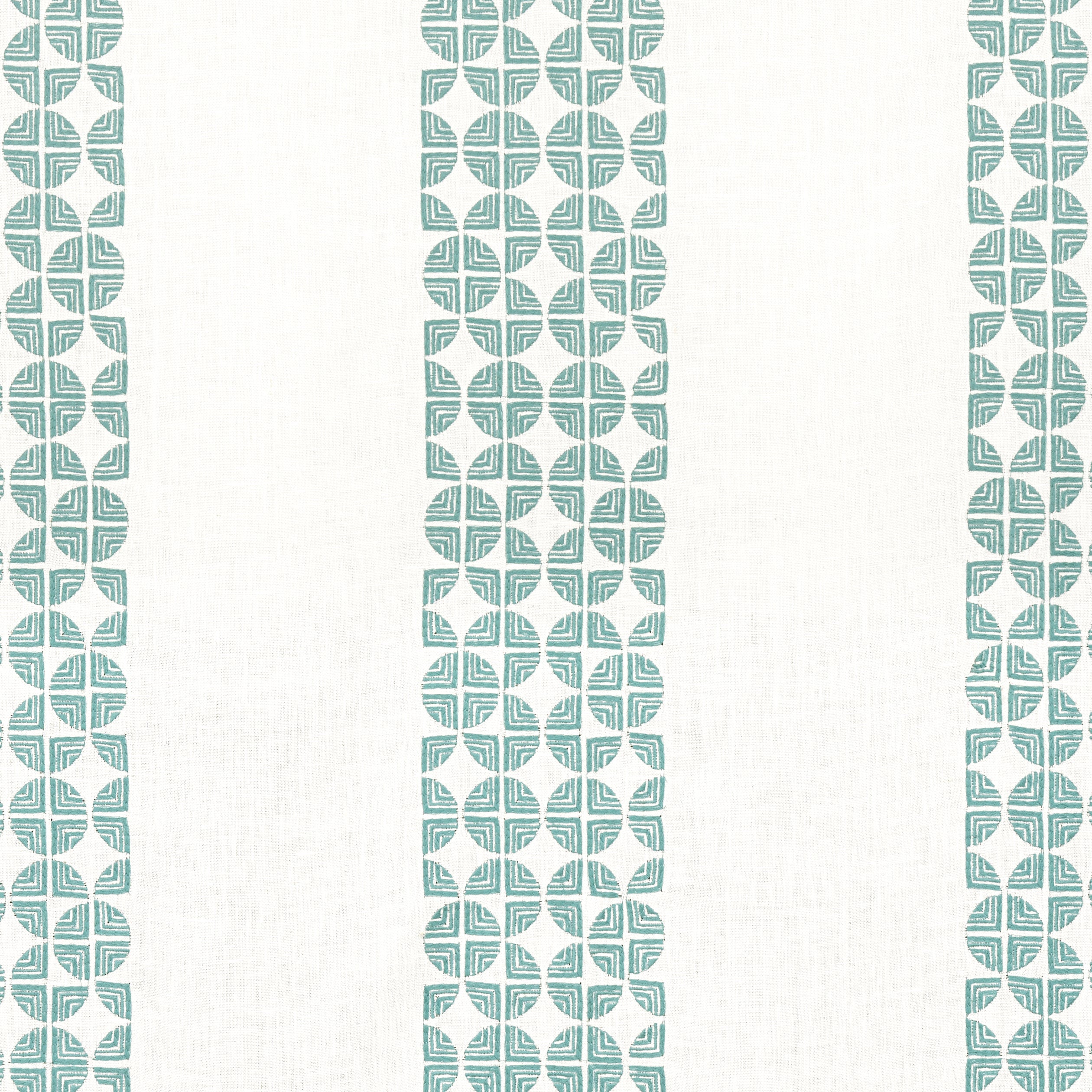 FAIRMONT STRIPE EMBROIDERY - Teal