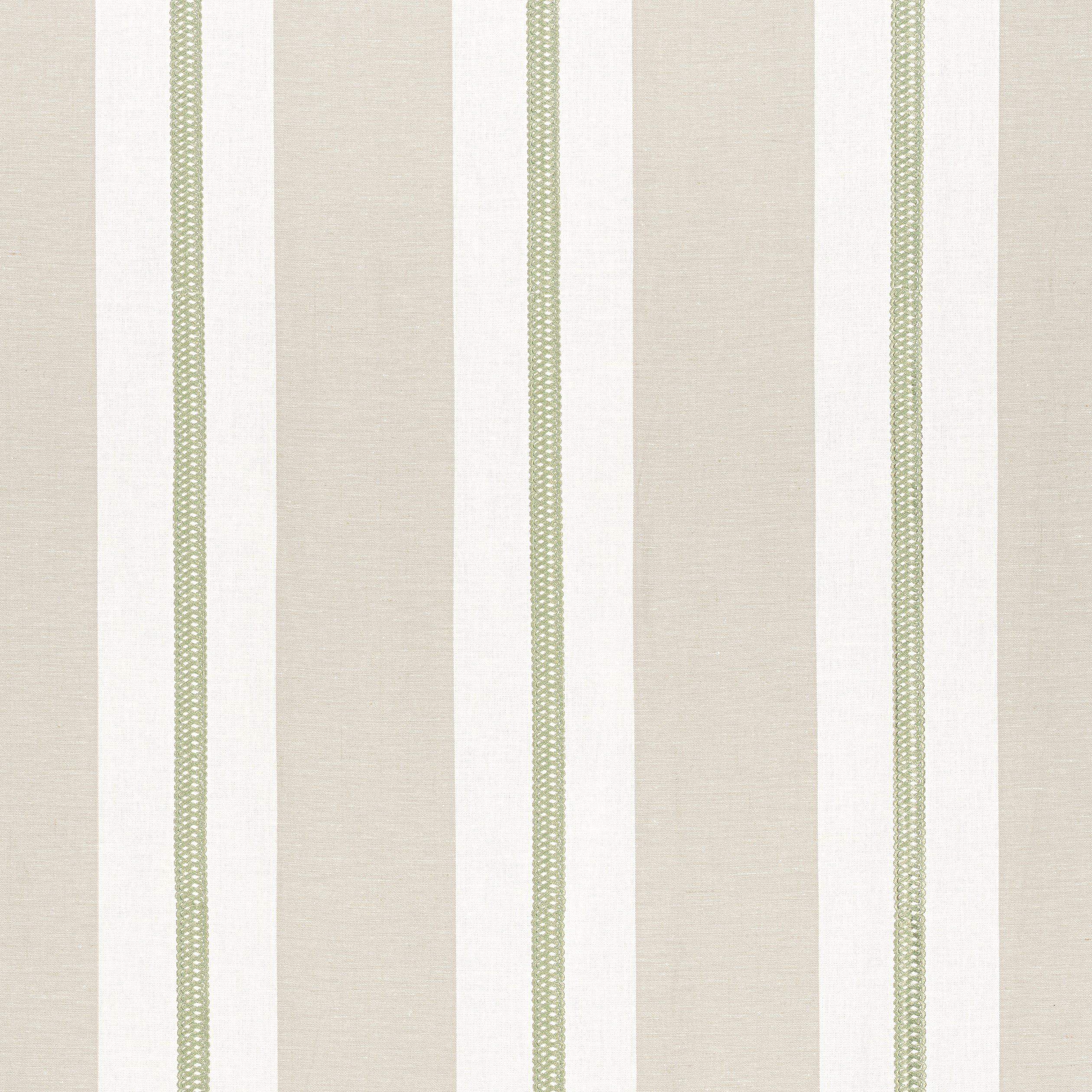 ALDEN STRIPE EMBROIDERY - Sage