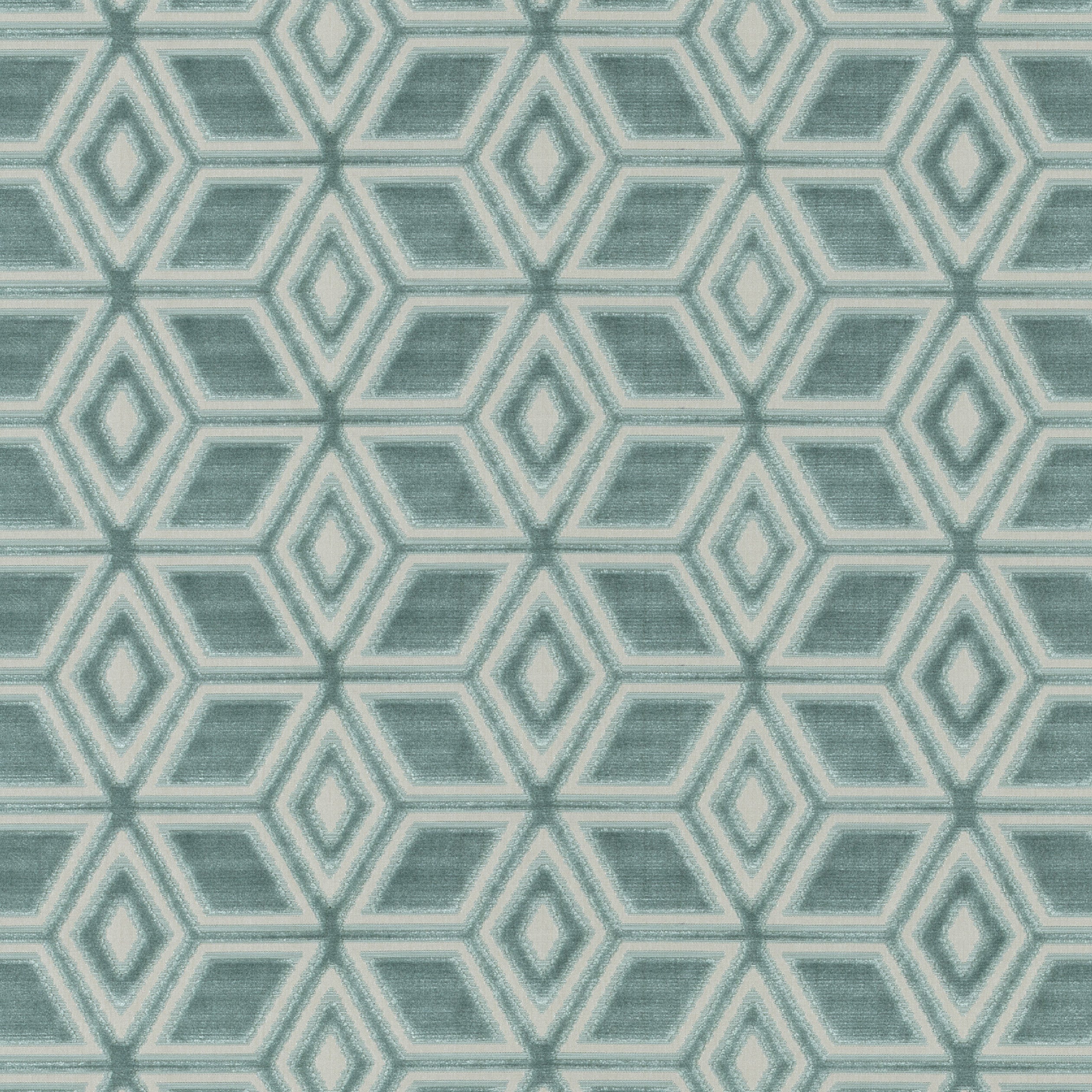JARDIN MAZE VELVET - Aqua