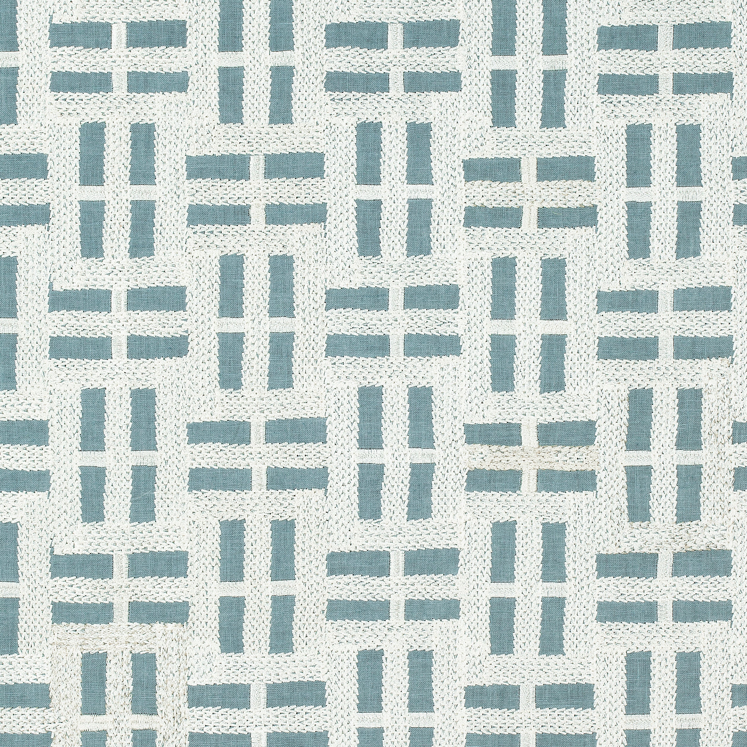 LOCK EMBROIDERY - Aqua