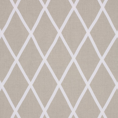 TARASCON TRELLIS APPLIQUE - White on Natural