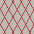 TARASCON TRELLIS APPLIQUE - Red on Natural