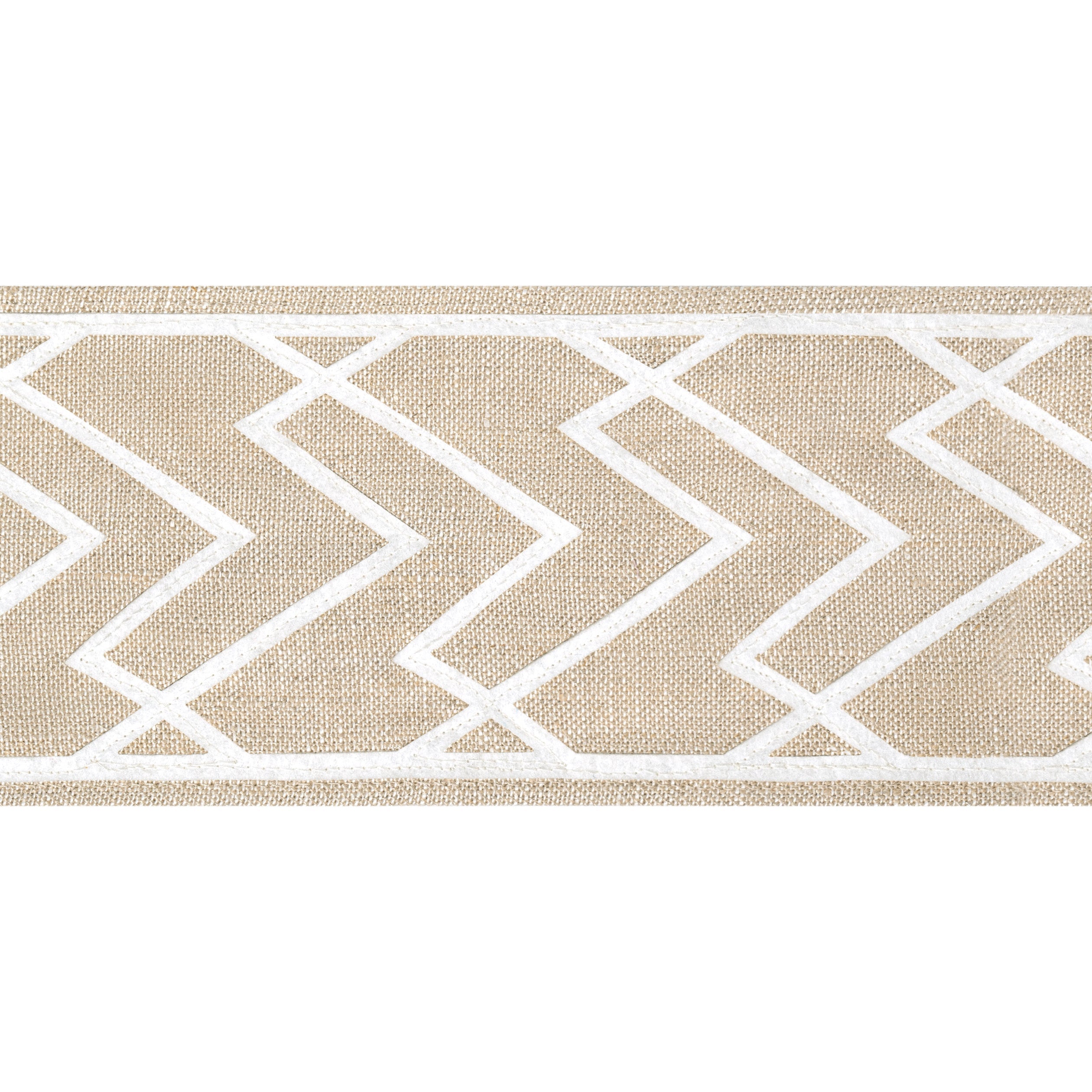 SUMMIT APPLIQUE TAPE - White on Linen