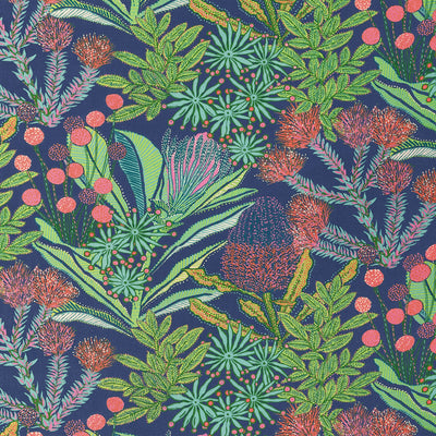 PROTEA PRINT - Navy