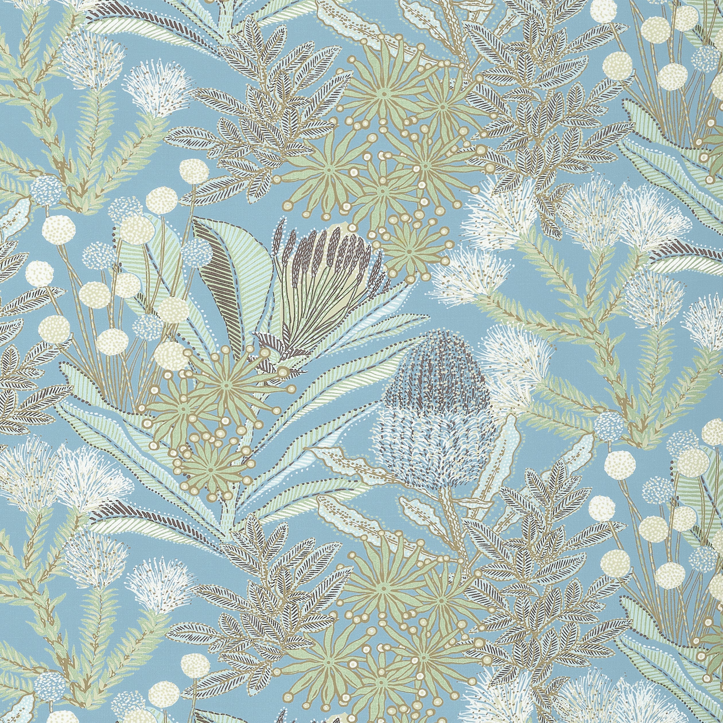 PROTEA PRINT - Spa Blue