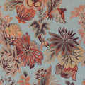 FLORAL GALA - Blue and Cinnamon