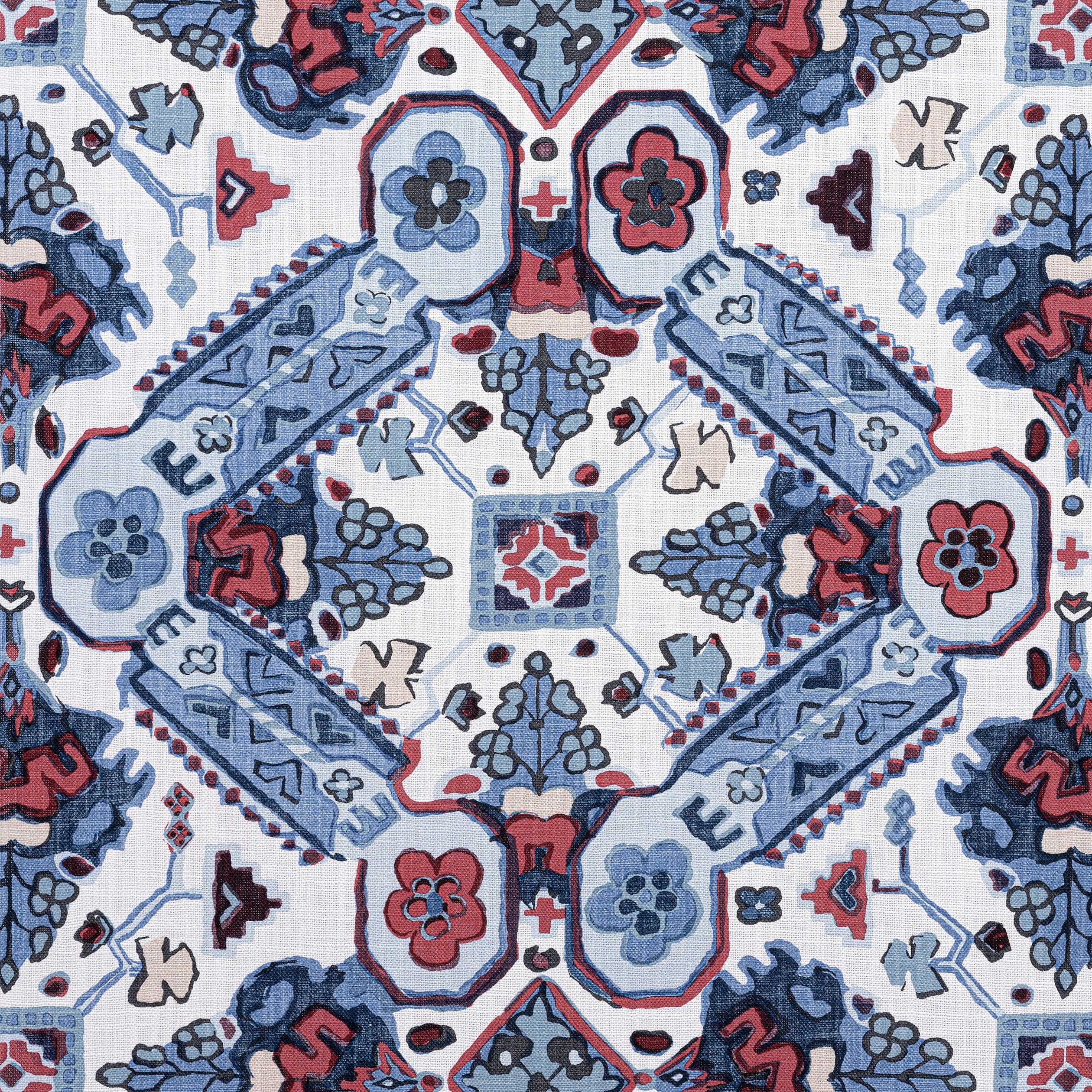 PERSIAN CARPET - Blue and White