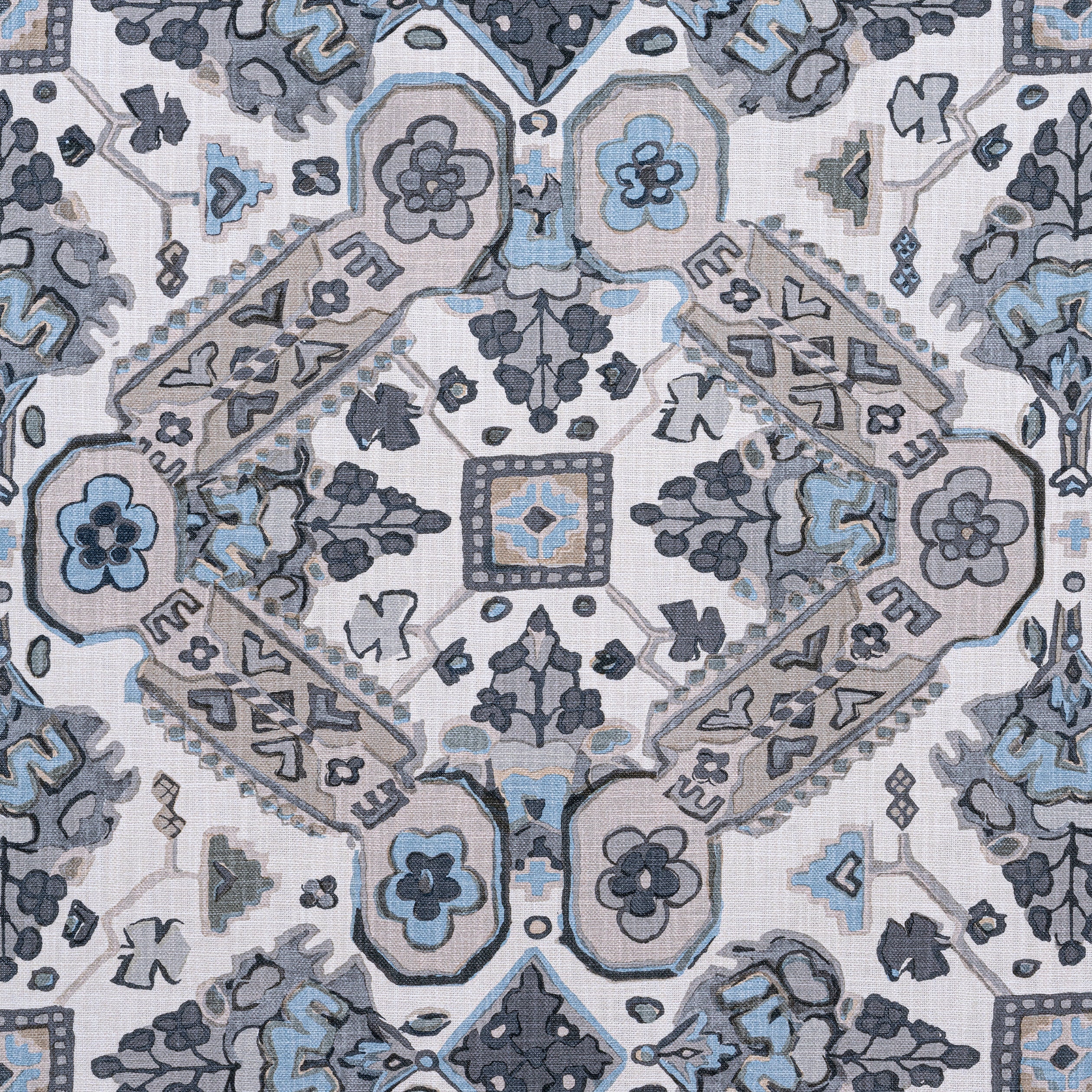 PERSIAN CARPET - Grey and Beige