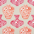 IMARI VASE - Orange and Pink