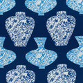 IMARI VASE - Navy