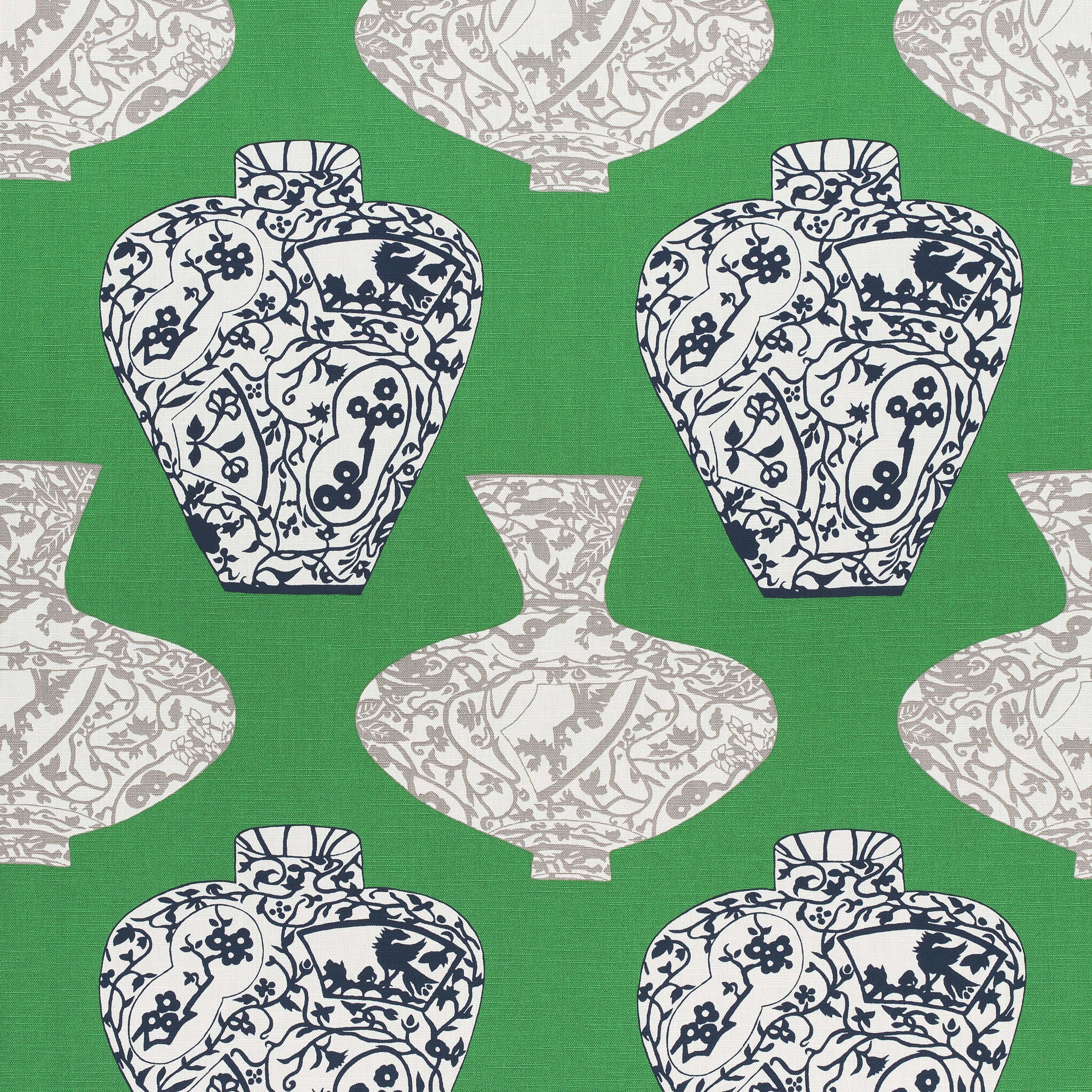 IMARI VASE - Emerald Green