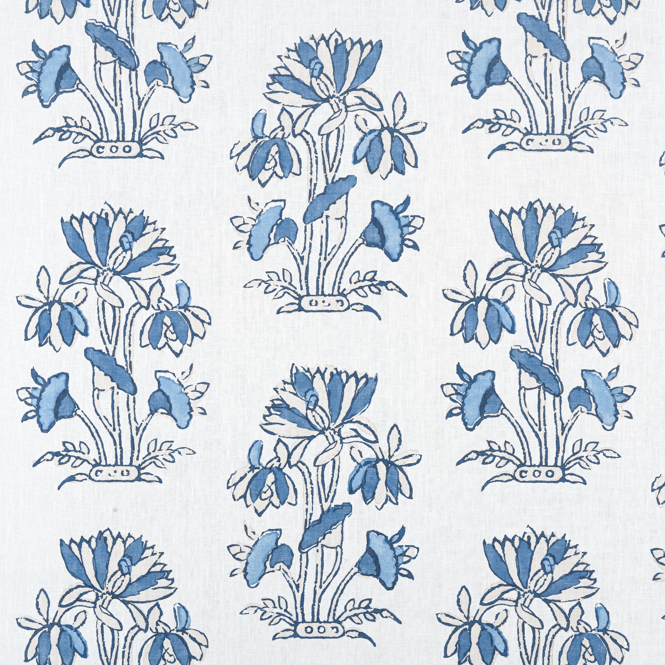 LILY FLOWER - Blue and White