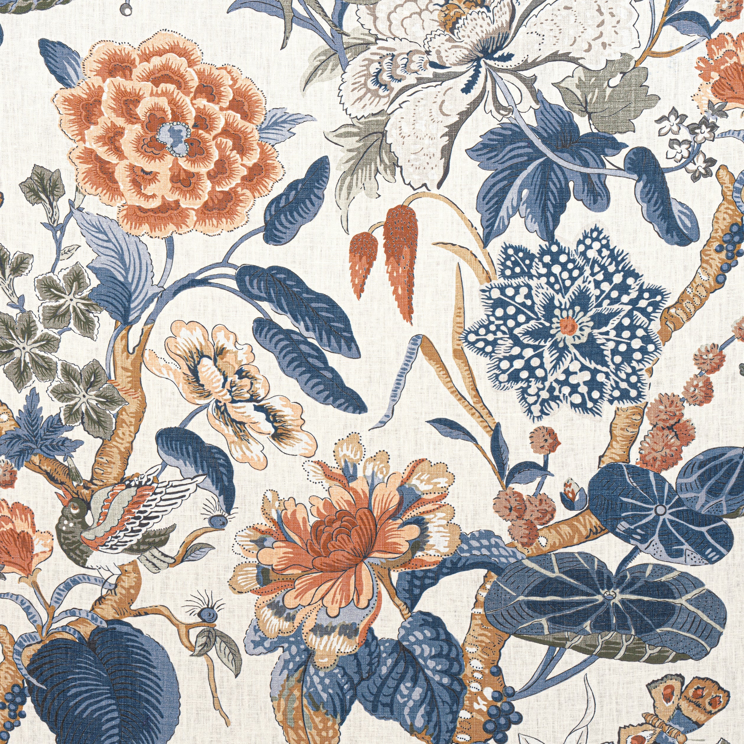 HILL GARDEN - Brick and Navy