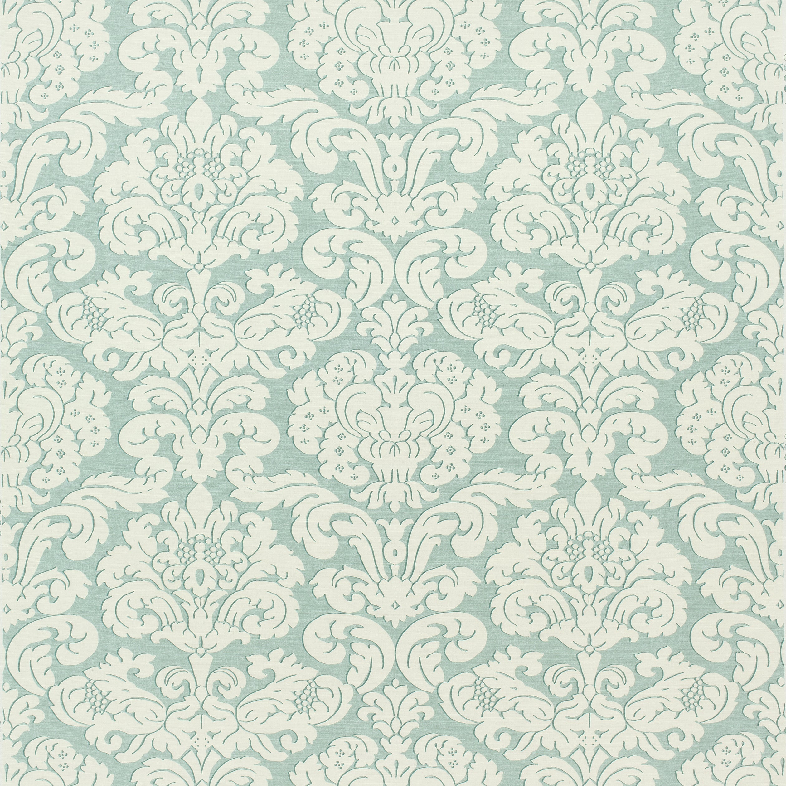 TRELAWNY DAMASK - Aqua
