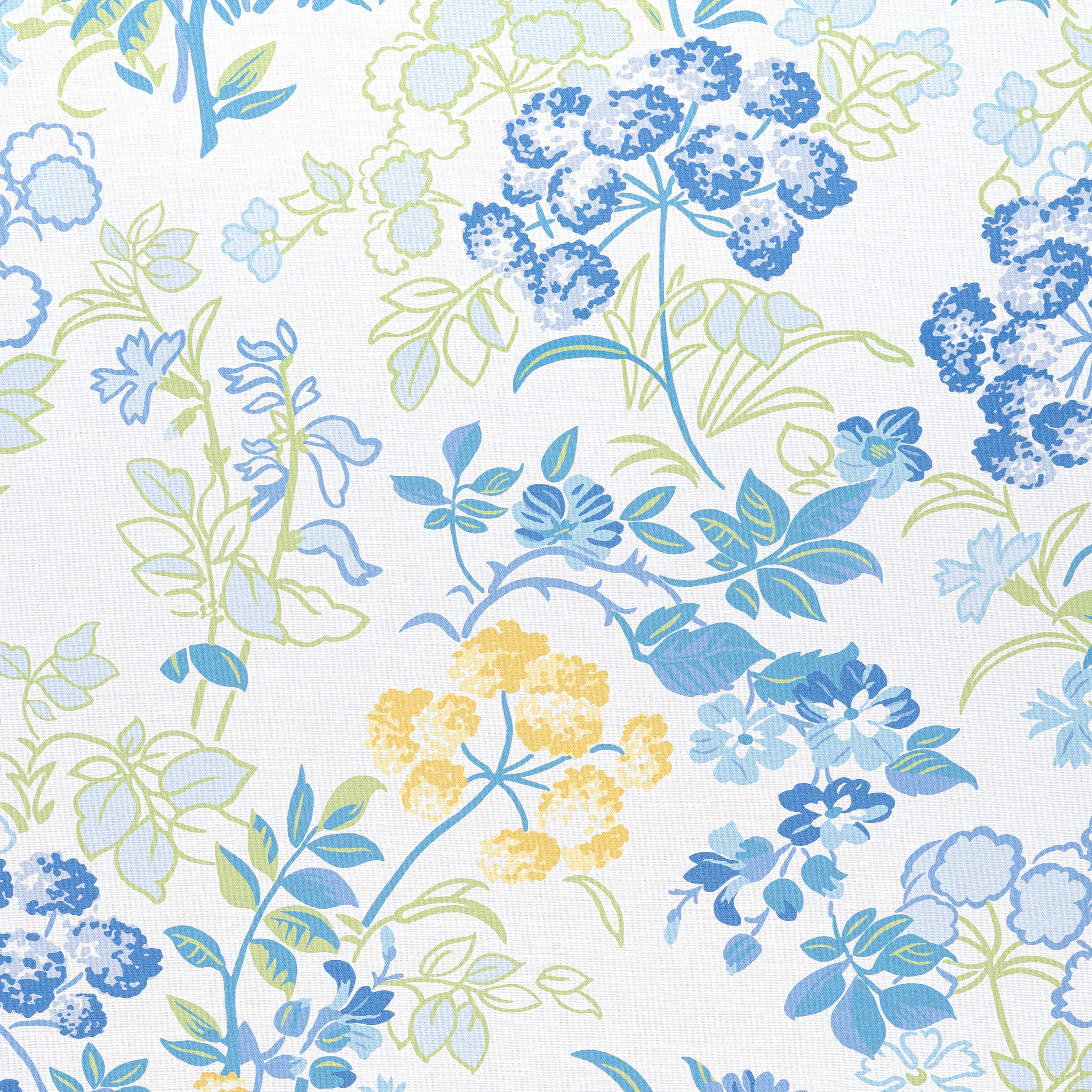 SPRING GARDEN - Blue and White