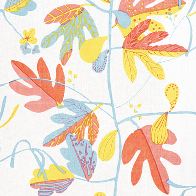 MATISSE LEAF - Coral and Yellow