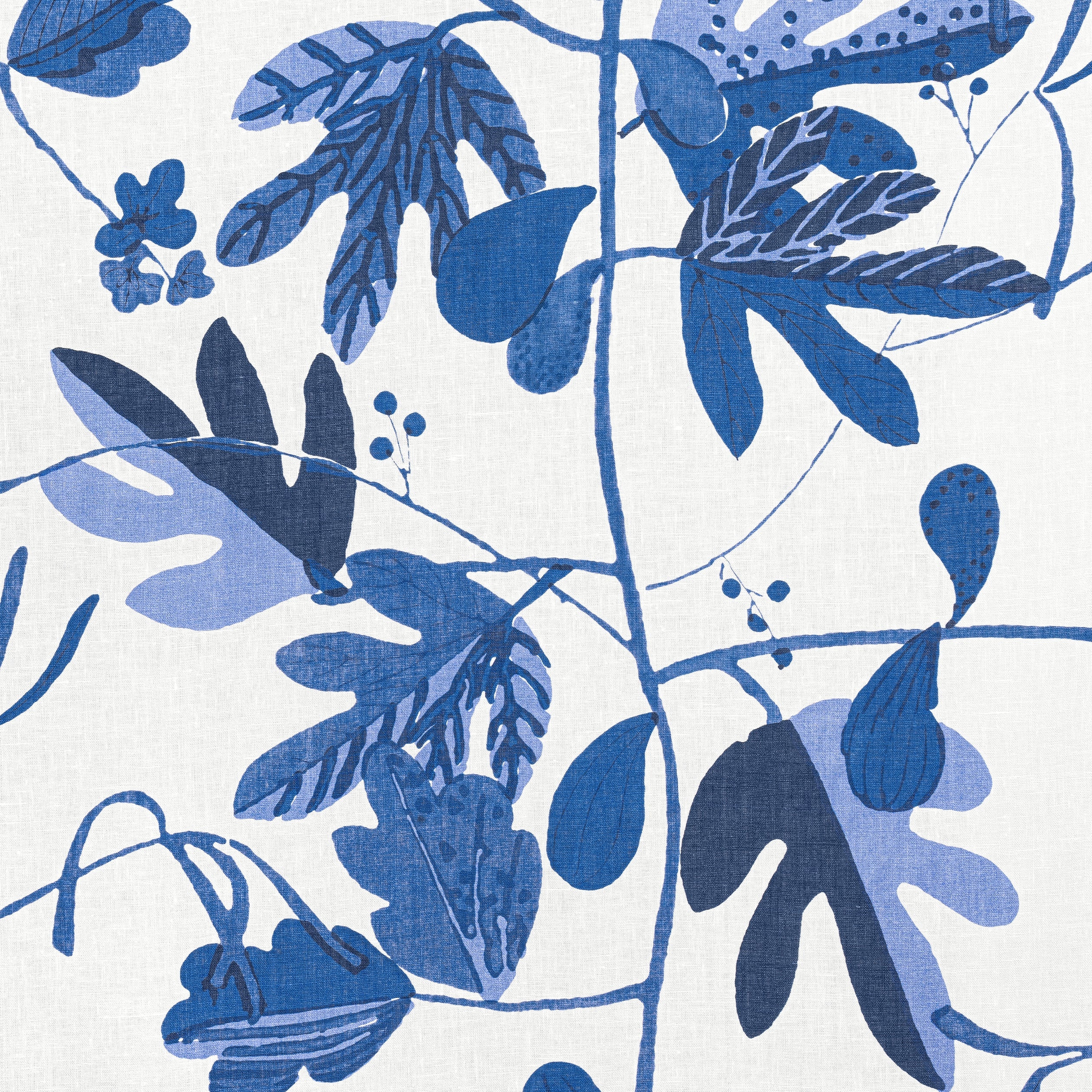 MATISSE LEAF - Blue and White