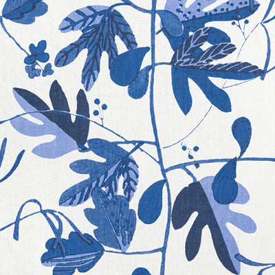 MATISSE LEAF - Blue and White
