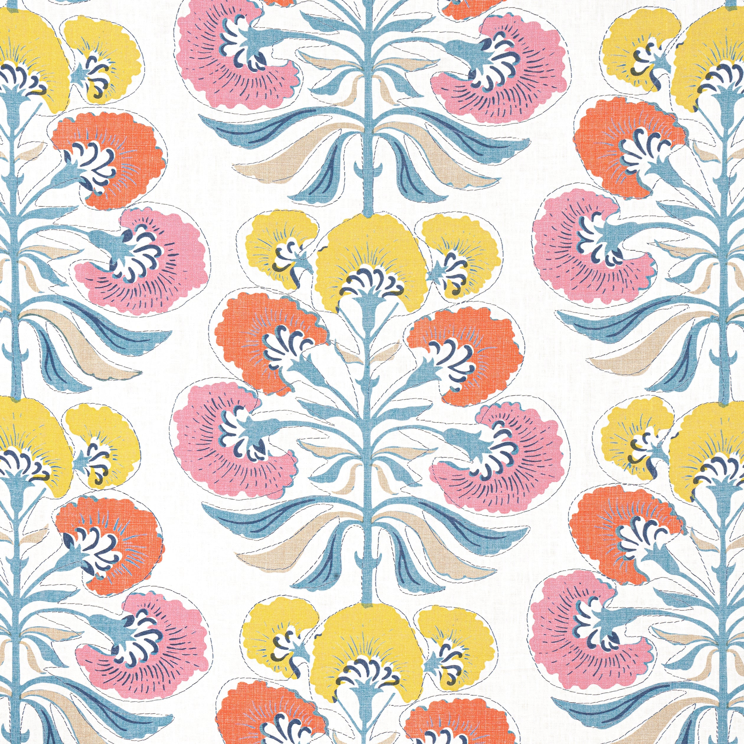 TYBEE TREE - Coral and Yellow