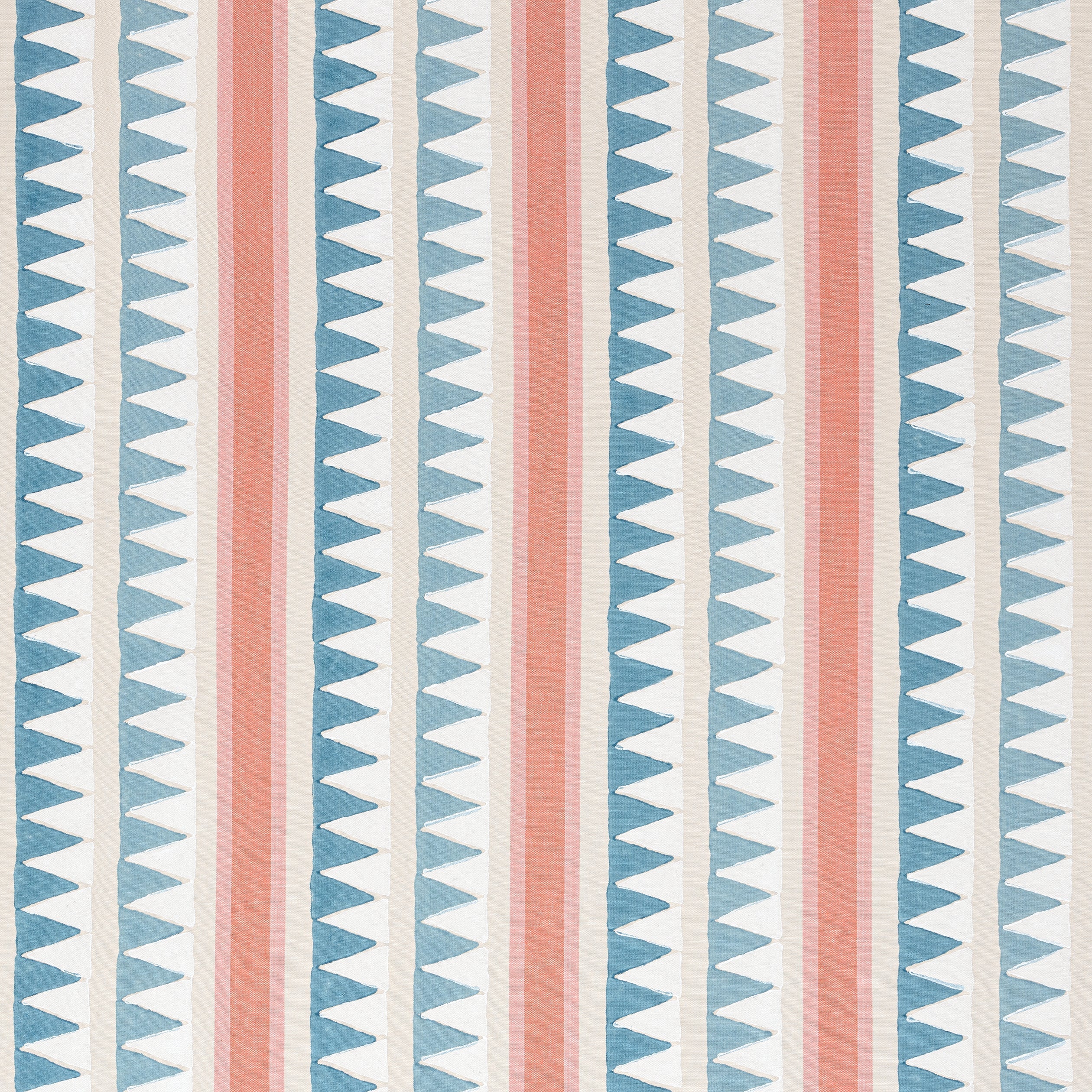 LOMITA STRIPE - French Blue and Coral