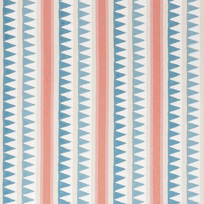LOMITA STRIPE - French Blue and Coral