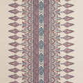 AKOLA STRIPE - Raspberry and Blue on Natural