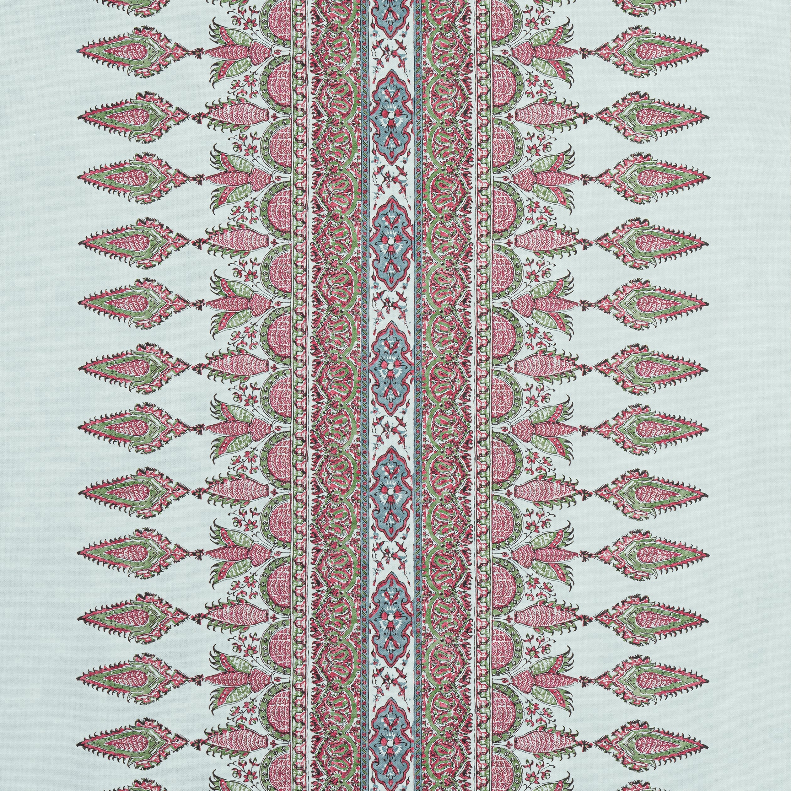 AKOLA STRIPE - Raspberry and Teal