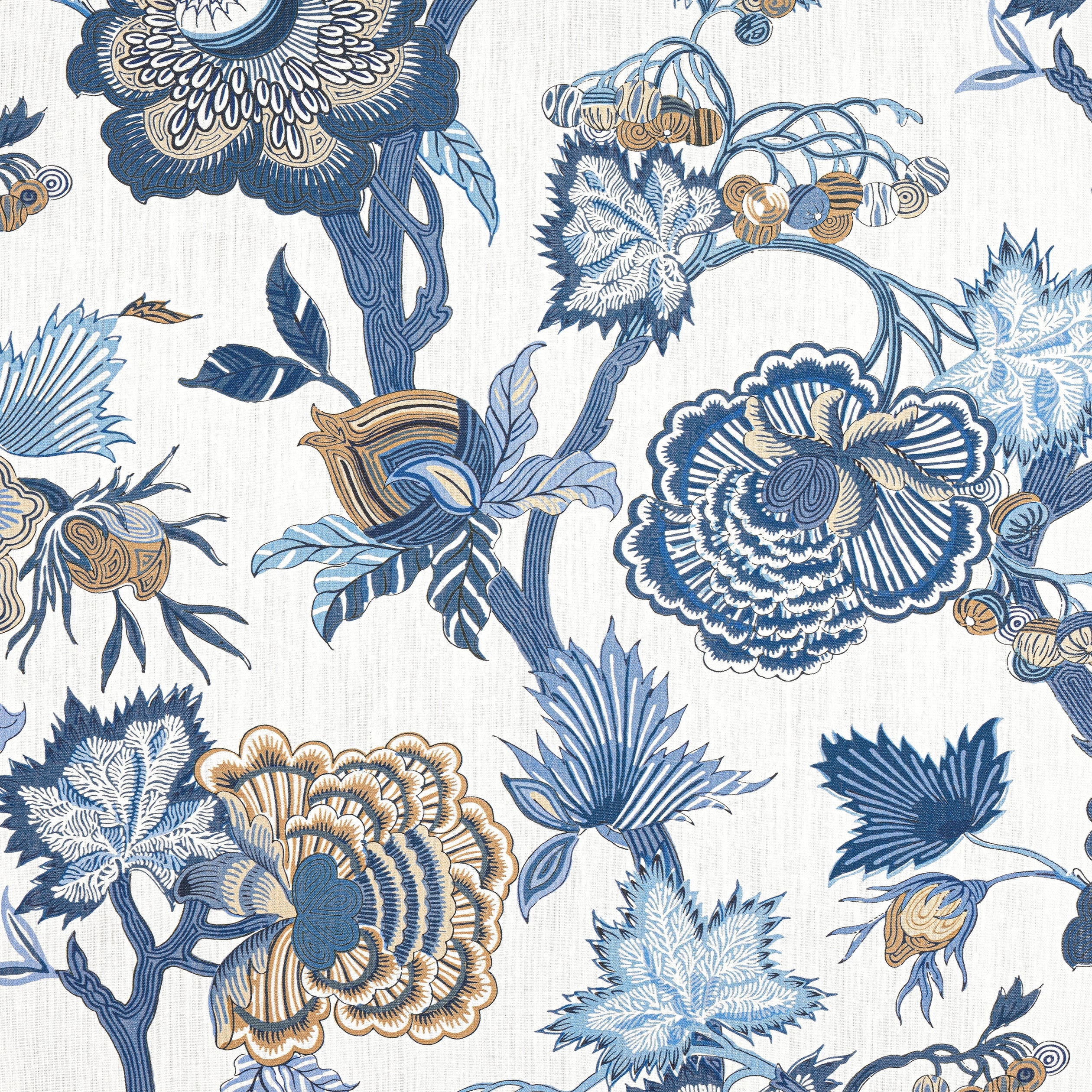 INDIENNE JACOBEAN - Blue and White