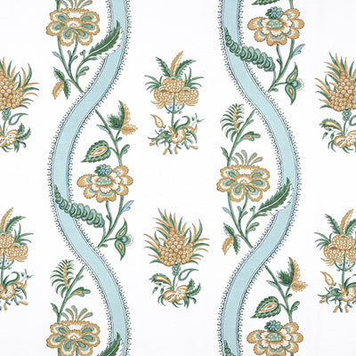 RIBBON FLORAL - Seaglass and Gold