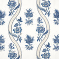 RIBBON FLORAL - Blue and White
