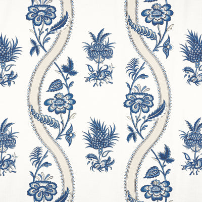 RIBBON FLORAL - Blue and White