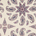 EAST INDIA - Raspberry and Blue on Natural