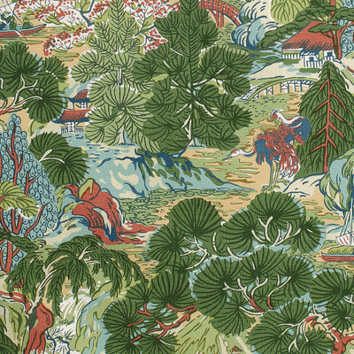 PAGODA TREES - Coral and Green