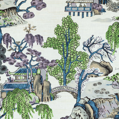 ASIAN SCENIC - Purple and Blue