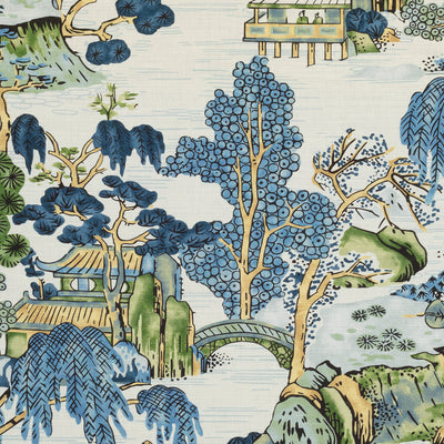 ASIAN SCENIC - Blue and Green