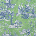 CHENG TOILE - Green and Blue