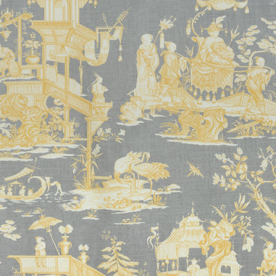 CHENG TOILE - Yellow and Grey