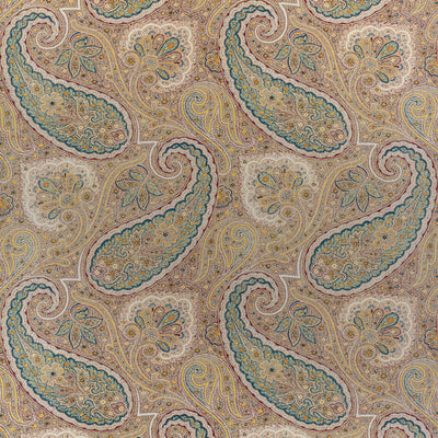 SHERRILL PAISLEY - Teal and Beige