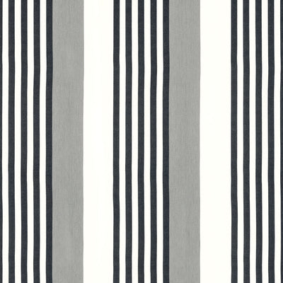 RIVIERA STRIPE - Sterling and Charcoal