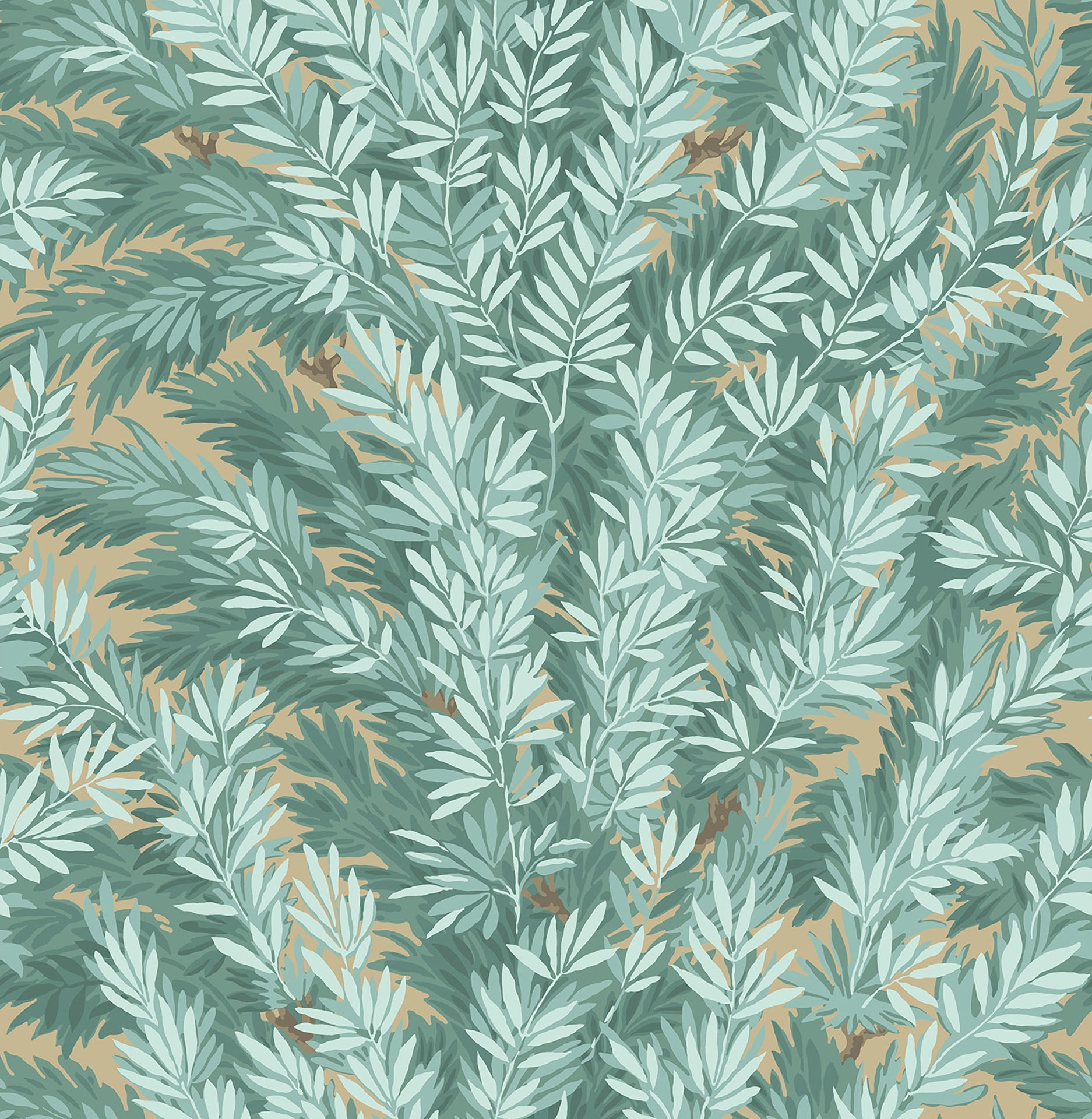 Florencecourt Print Room Blue on Sand